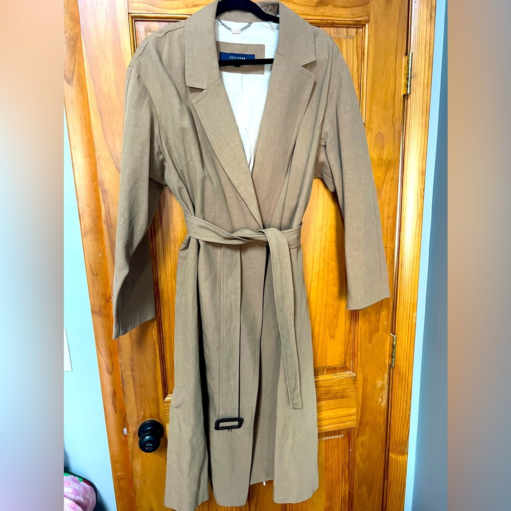 Cole Haan trench coat size large